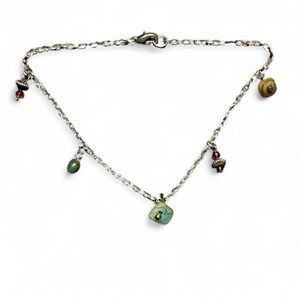 Sterling Silver Beaded Ankle Bracelet